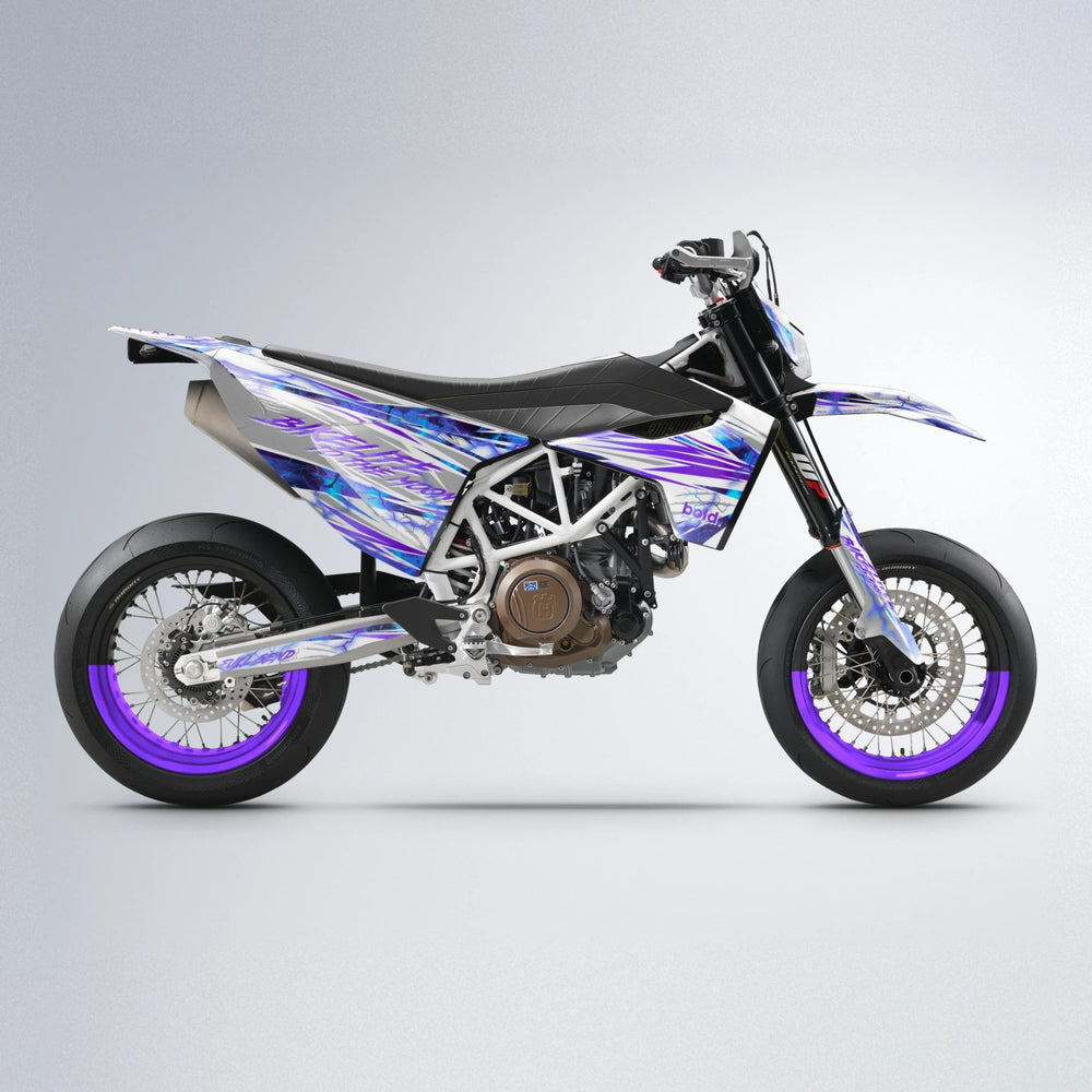 DIVINE Husqvarna 701 supermoto graphics kit in Purple