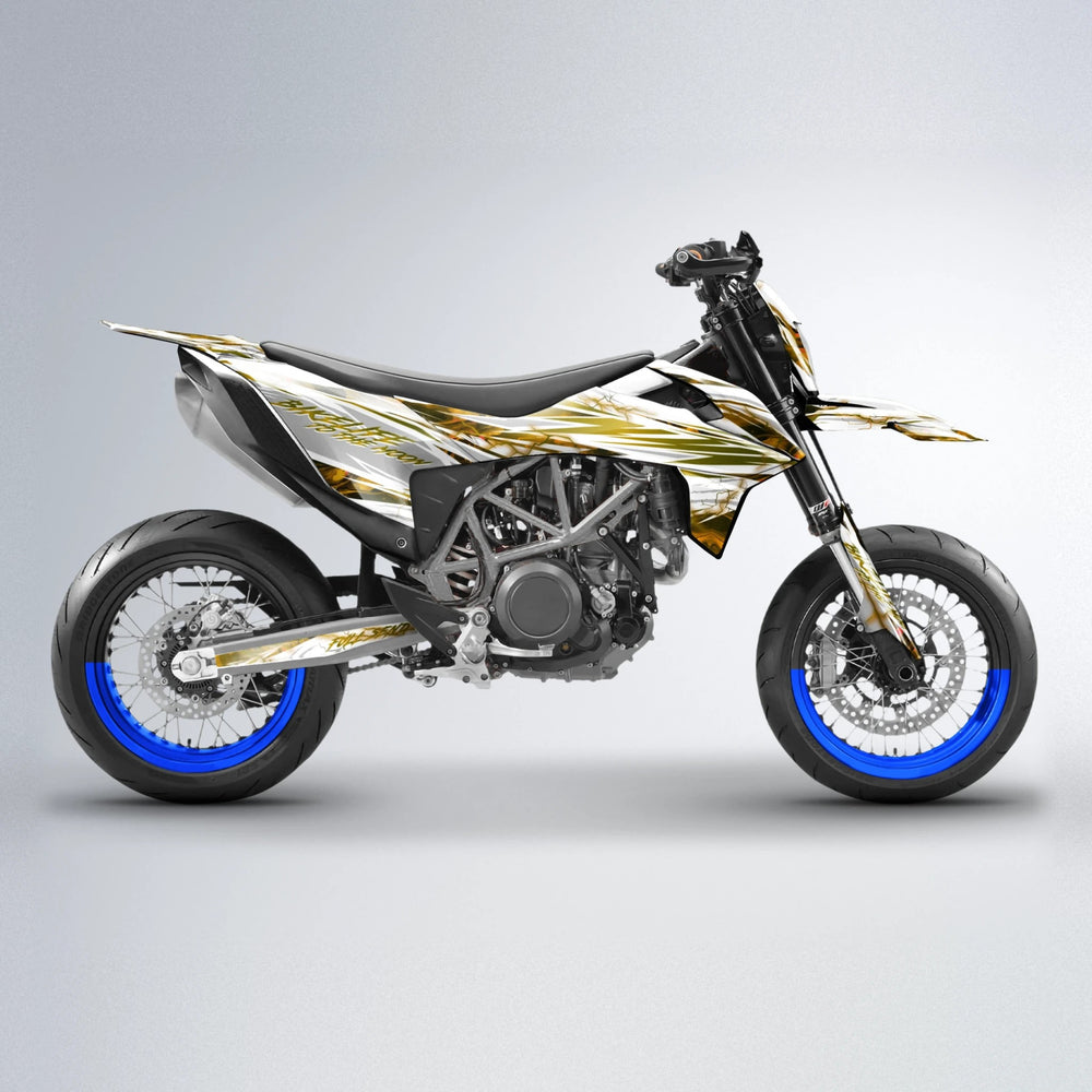 DIVINE KTM SMC 690 supermoto graphics kit in Blue