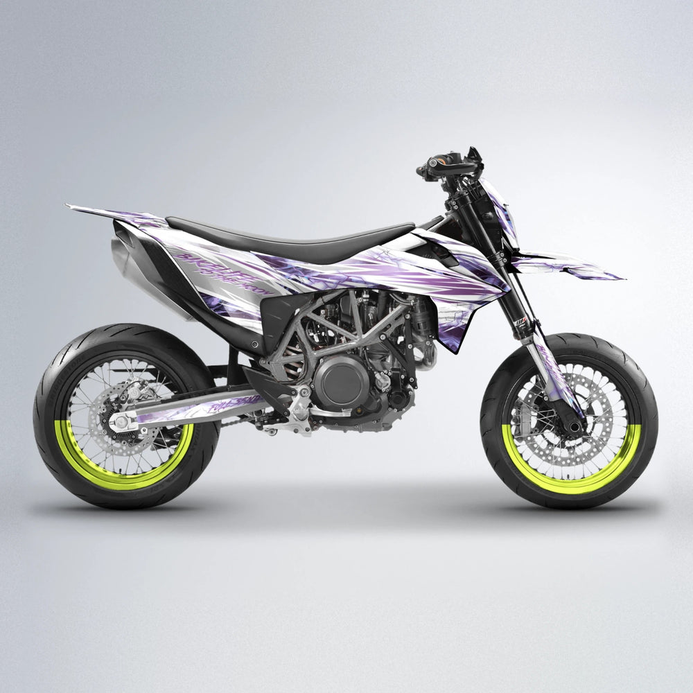 DIVINE KTM SMC 690 supermoto graphics kit in Olive