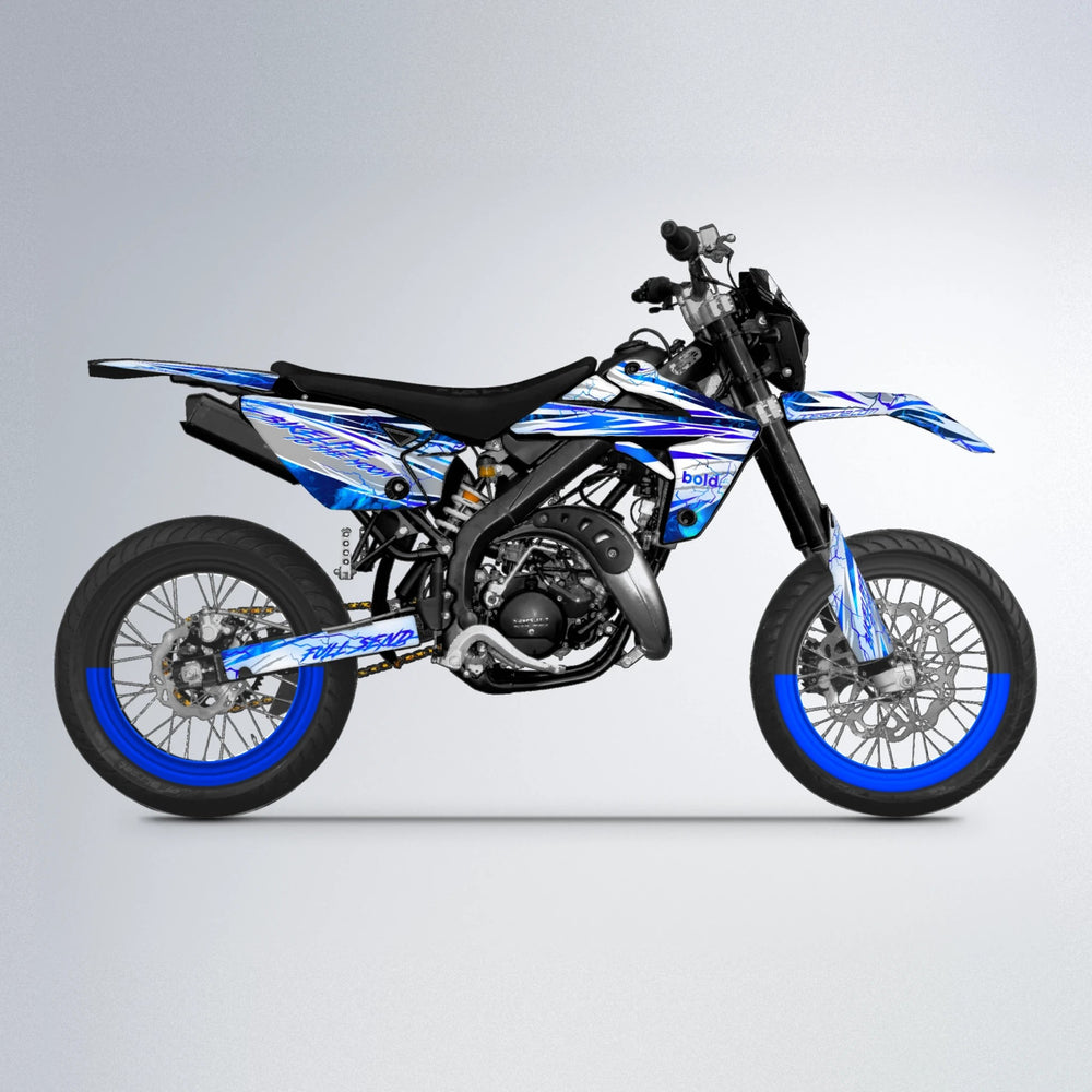 DIVINE Rieju MRT supermoto graphics kit in Blue