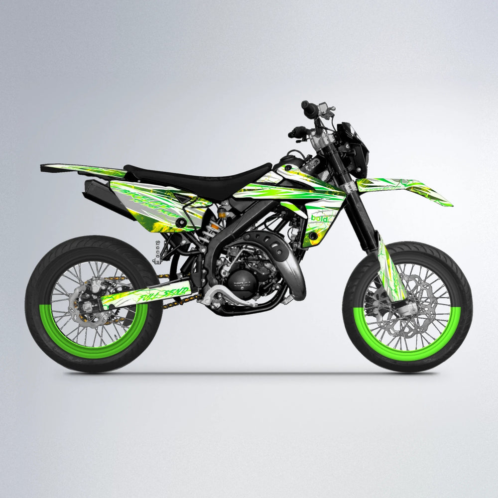 DIVINE Rieju MRT supermoto graphics kit in Green