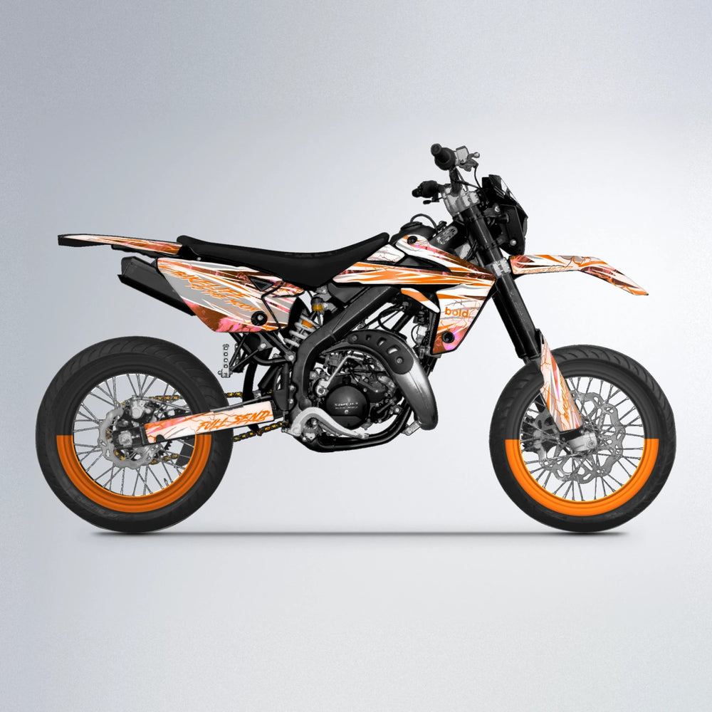 DIVINE Rieju MRT supermoto graphics kit in Orange