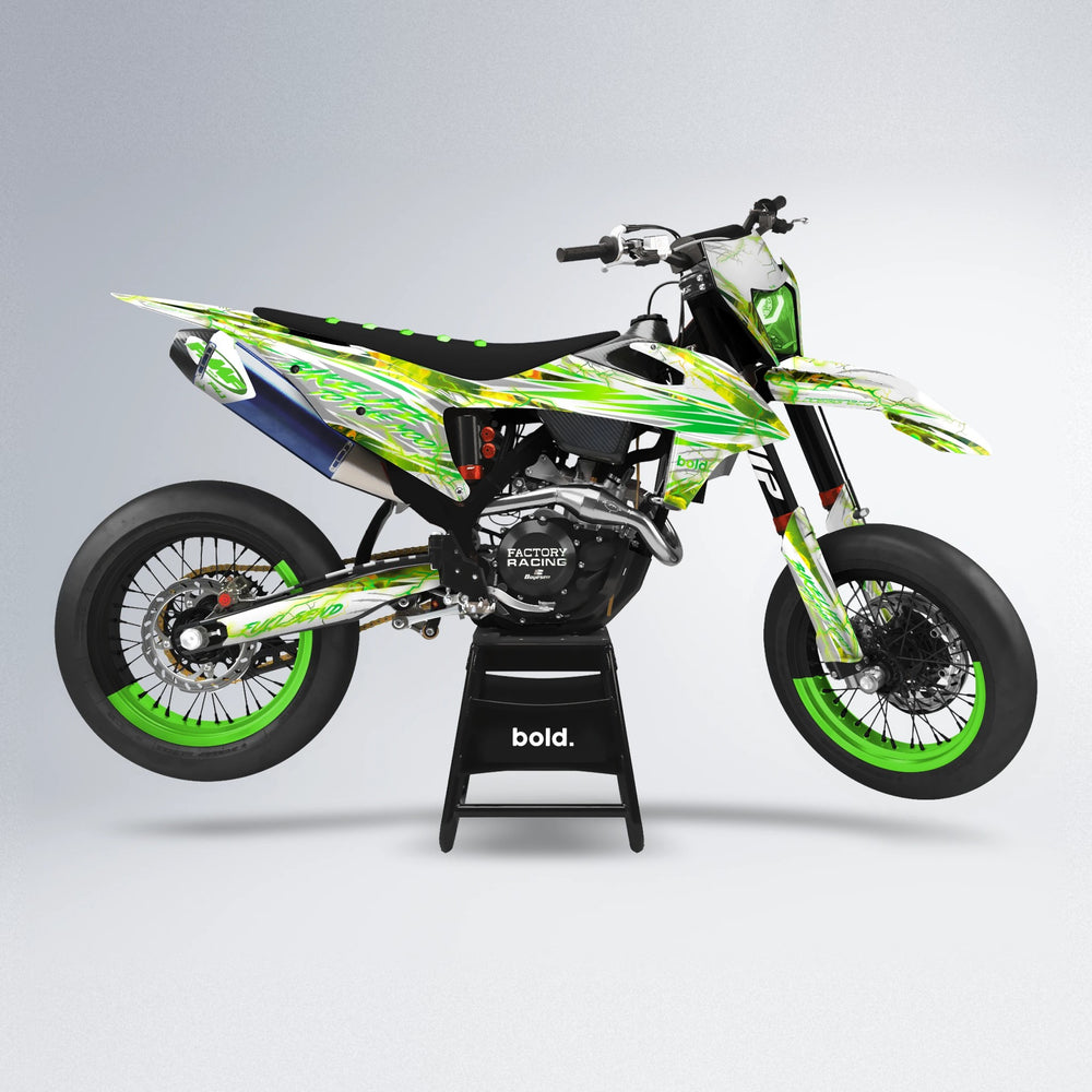 DIVINE supermoto graphics kit in Green