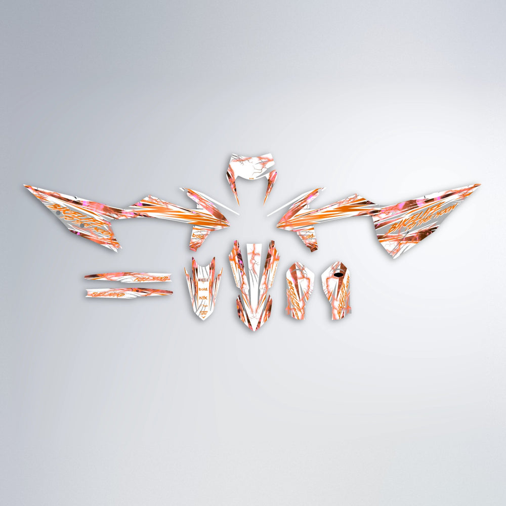 DIVINE graphics kit parts layout in Orange