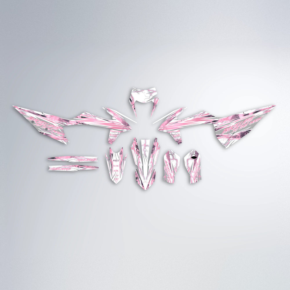 DIVINE graphics kit parts layout in Sakura Pink