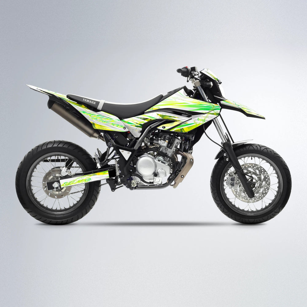 DIVINE Yamaha WR 125X supermoto graphics kit in Green