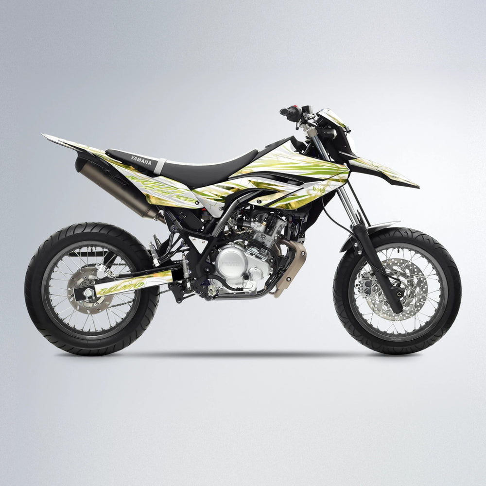 DIVINE Yamaha WR 125X supermoto graphics kit in Olive