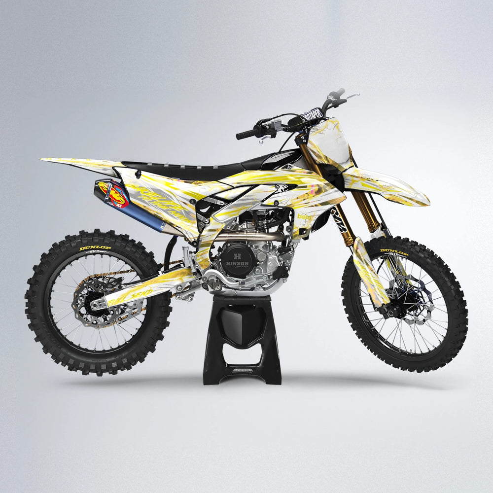 DIVINE Yamaha YZF MX motocross graphics kit in Yellow