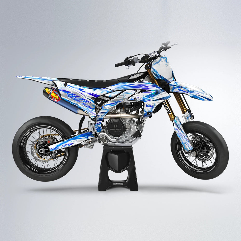 DIVINE Yamaha YZF SM supermoto graphics kit in Blue