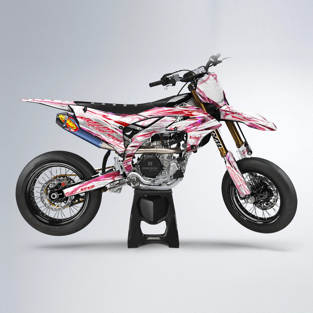 DIVINE Yamaha YZF SM supermoto graphics kit in Red