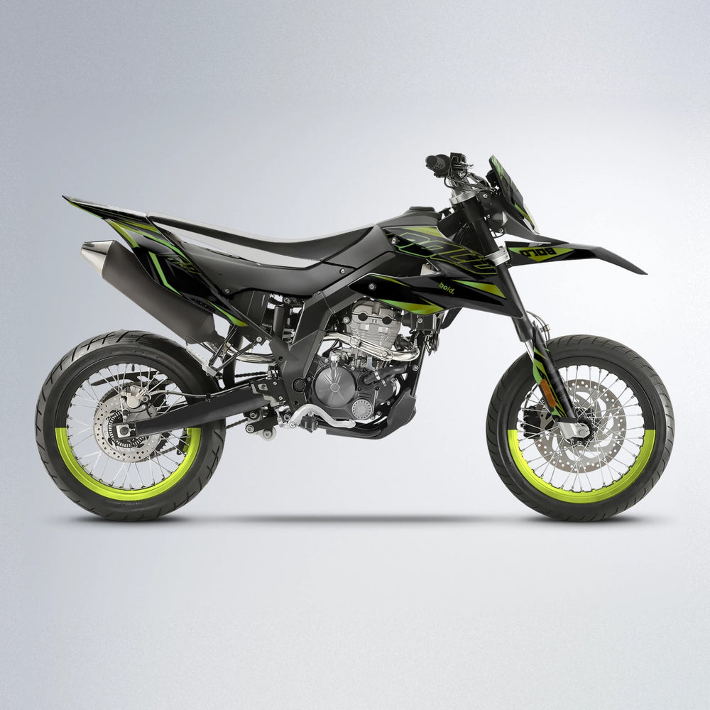 DORTOS Aprilia SX 125 supermoto graphics kit in Olive