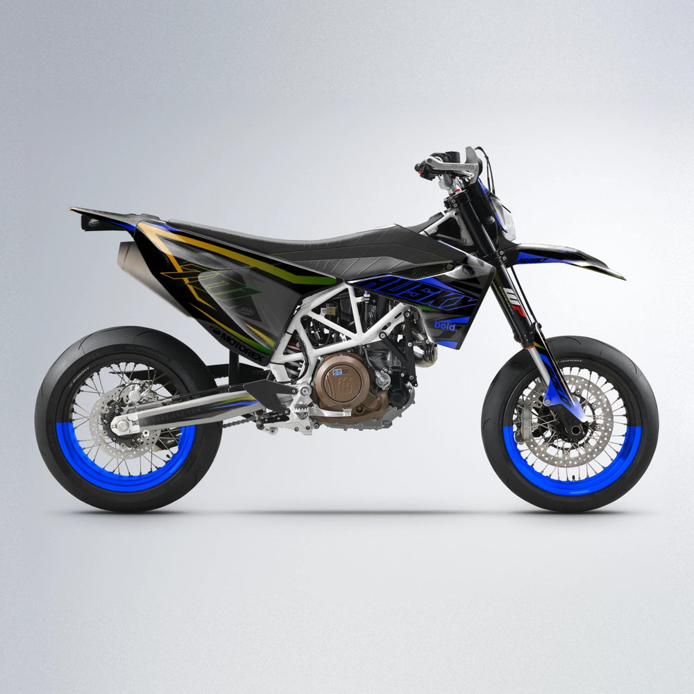 DORTOS Husqvarna 701 supermoto graphics kit in Blue
