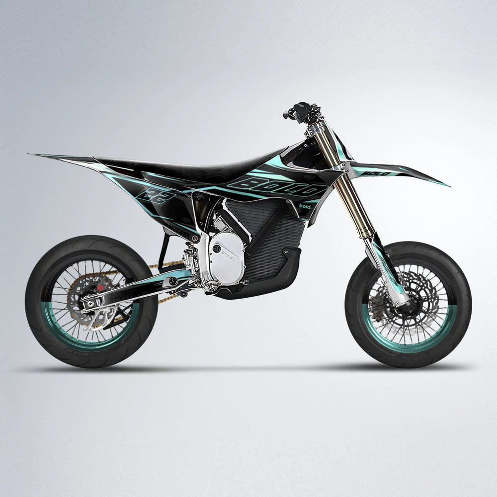 DORTOS Stark Varg SM supermoto graphics kit in Mint