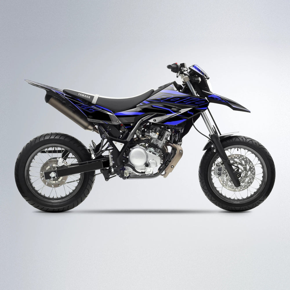 DORTOS Yamaha WR 125X supermoto graphics kit in Blue