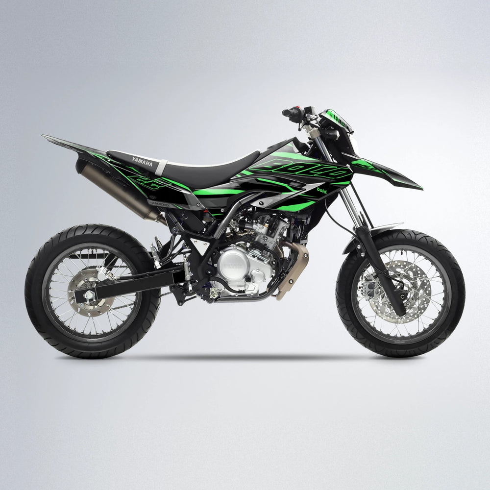 DORTOS Yamaha WR 125X supermoto graphics kit in Green