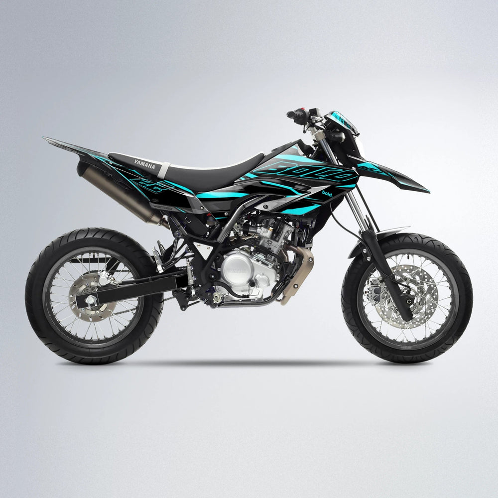 DORTOS Yamaha WR 125X supermoto graphics kit in Teal