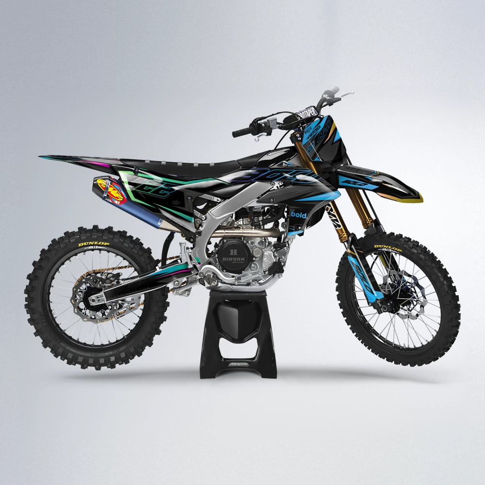 DORTOS Yamaha YZF MX motocross graphics kit in Pink & Light Blue