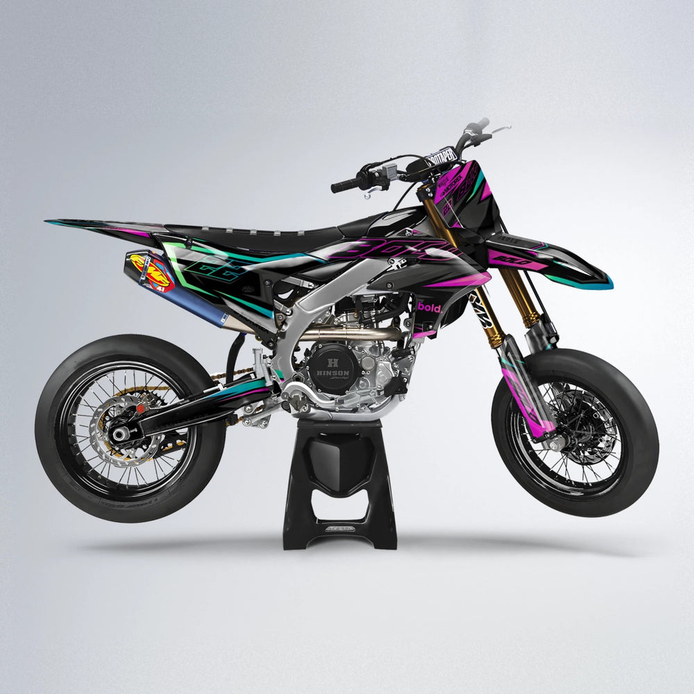 DORTOS Yamaha YZF SM supermoto graphics kit in Pink
