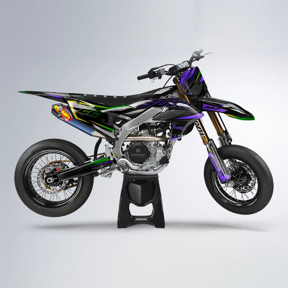 DORTOS Yamaha YZF SM supermoto graphics kit in Purple