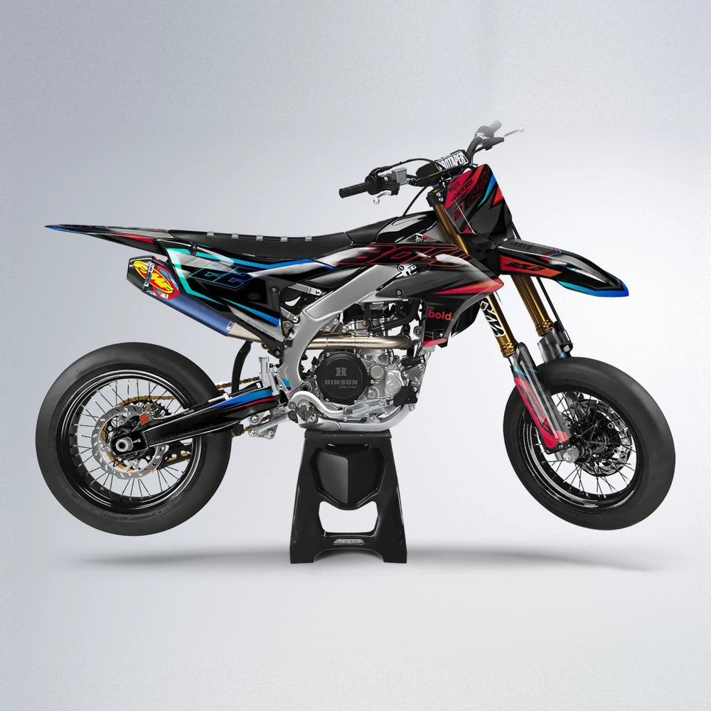 DORTOS Yamaha YZF SM supermoto graphics kit in Red