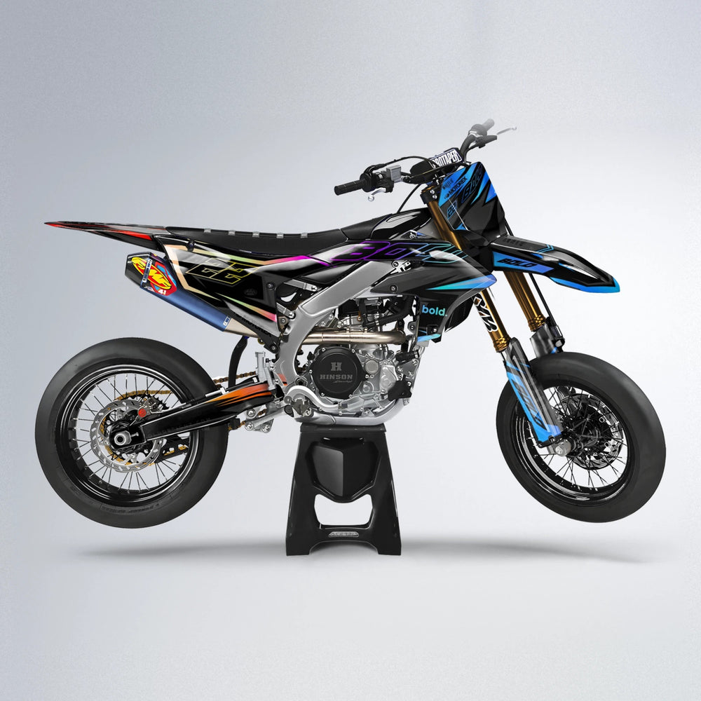 DORTOS Yamaha YZF SM supermoto graphics kit in Sunset Fade