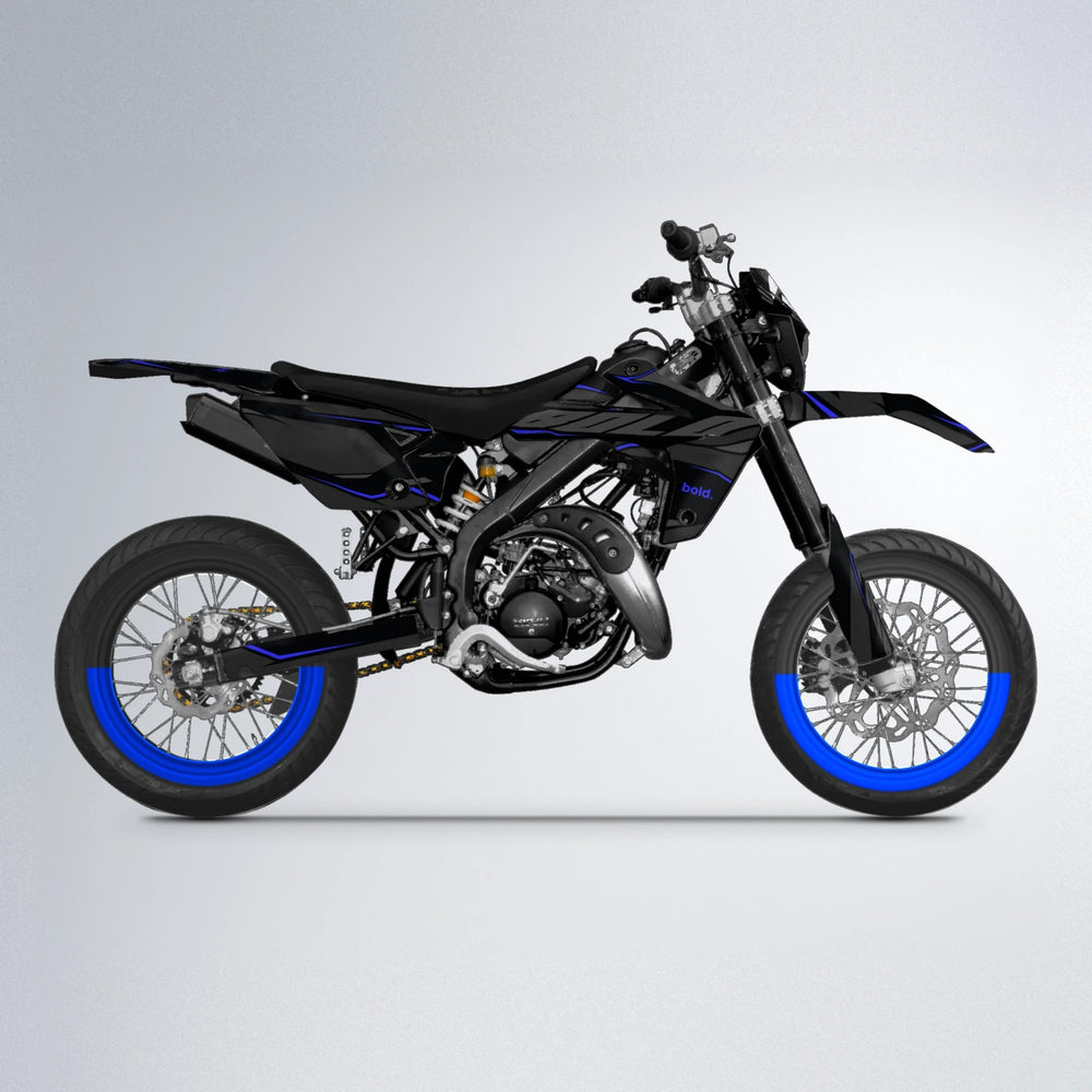 DRIFT Rieju MRT supermoto graphics kit in Blue