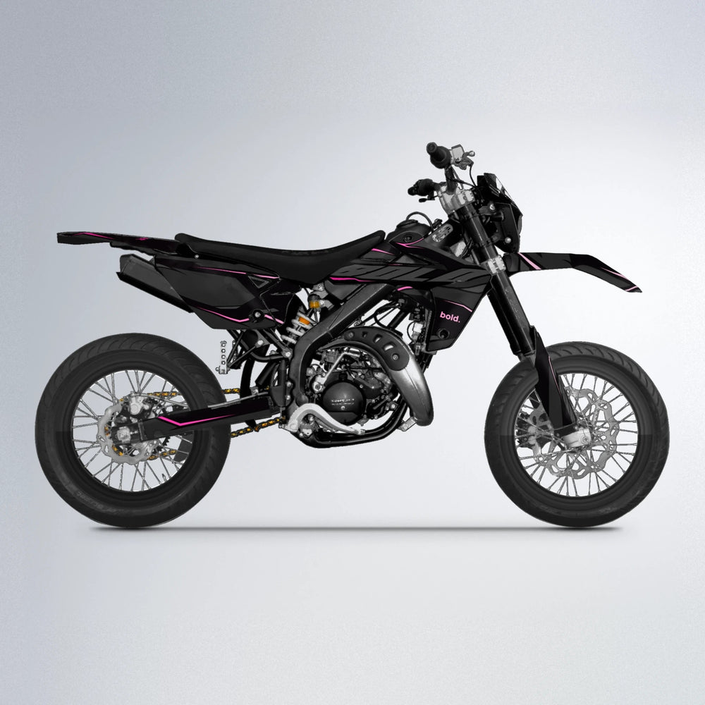 DRIFT Rieju MRT supermoto graphics kit in Flamingo