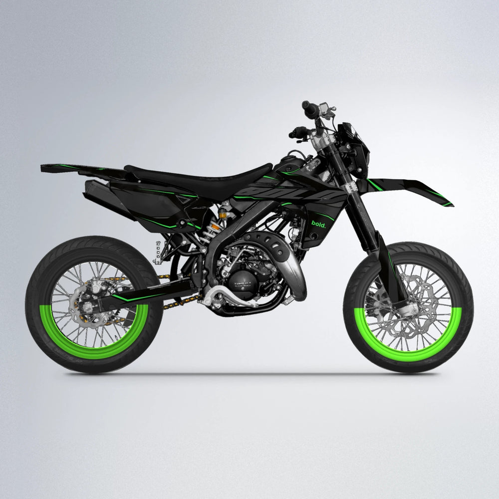 DRIFT Rieju MRT supermoto graphics kit in Green