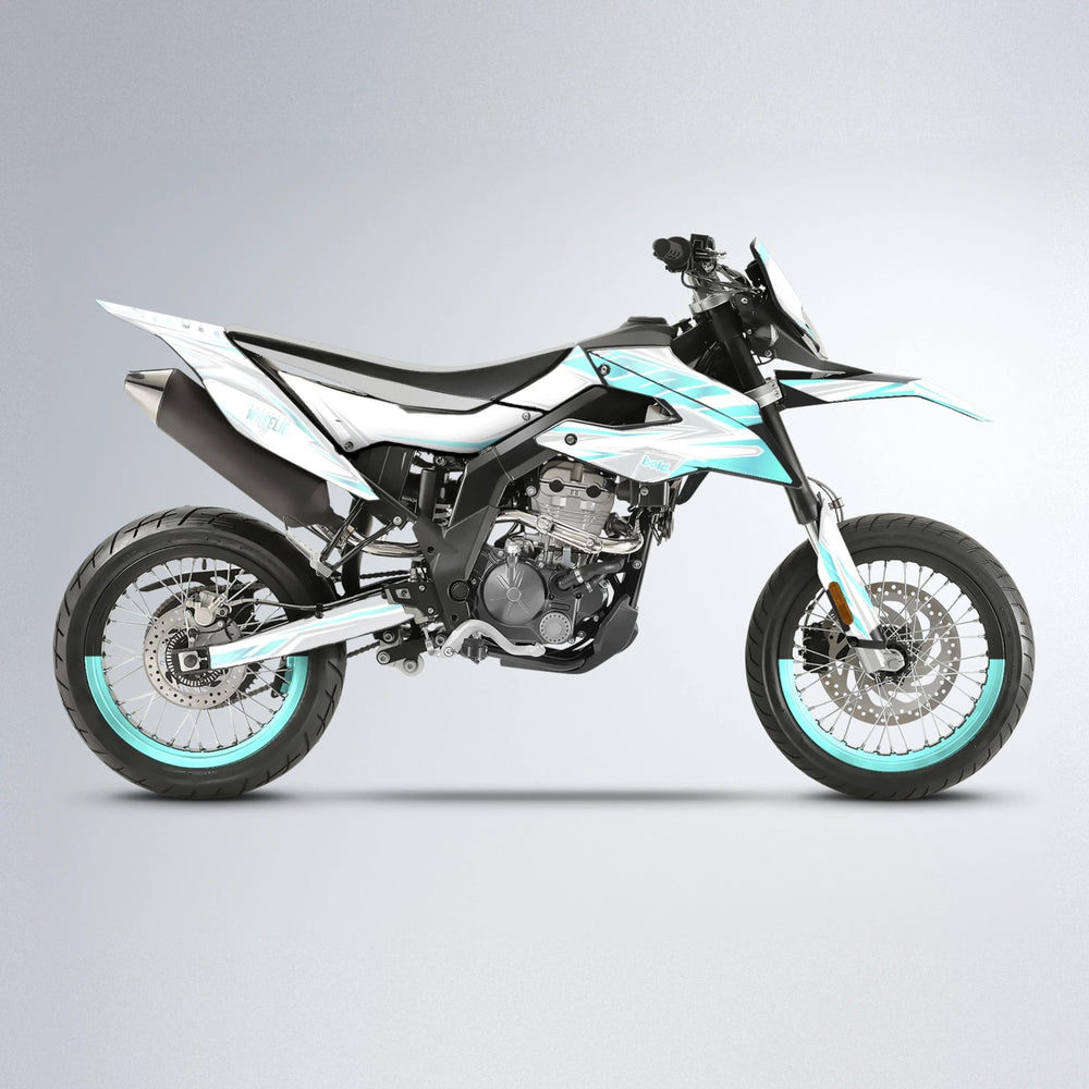 EKKE Aprilia SX 125 supermoto graphics kit in Mint