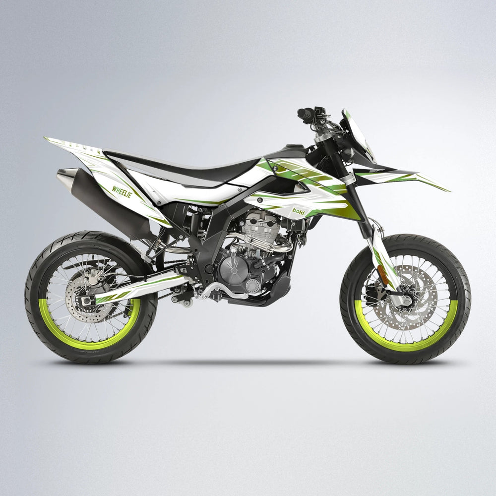 EKKE Aprilia SX 125 supermoto graphics kit in Olive