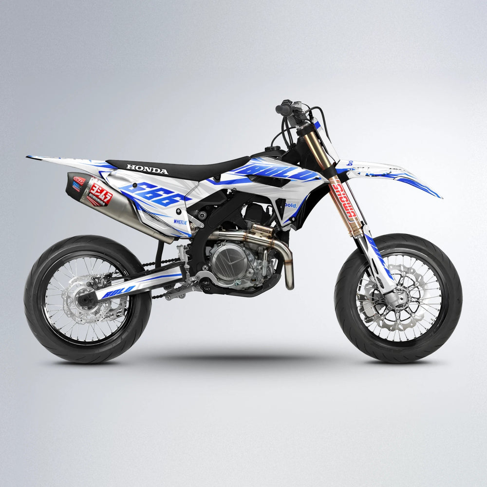 EKKE Honda supermoto graphics kit in Custom Colour