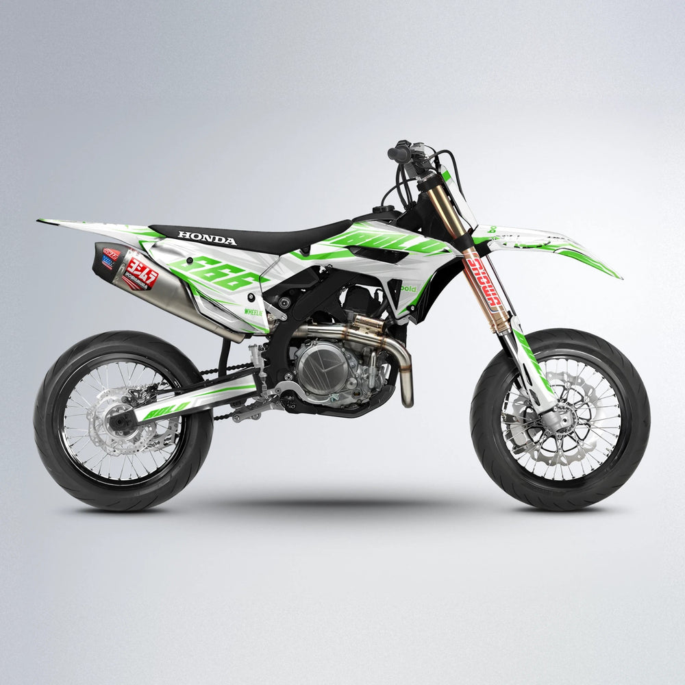EKKE Honda supermoto graphics kit in Green