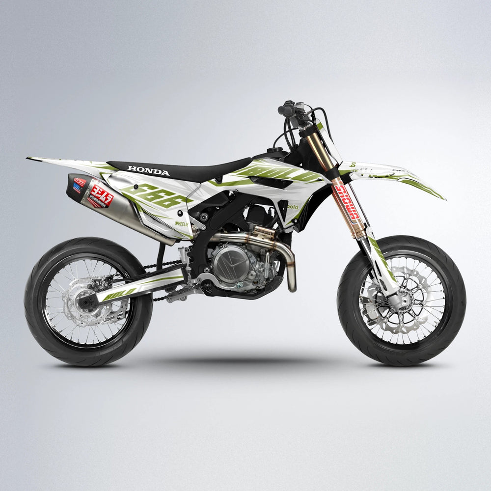 EKKE Honda supermoto graphics kit in Olive
