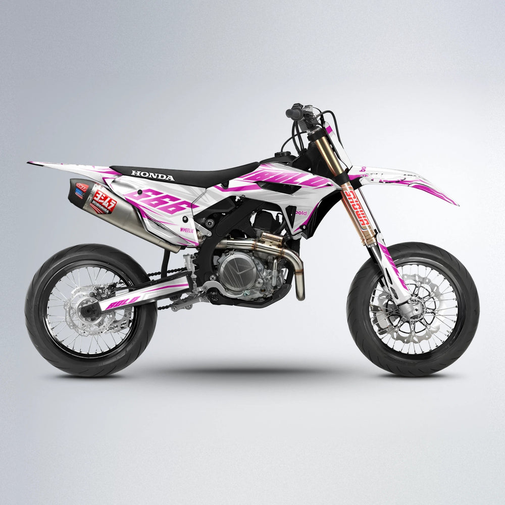 EKKE Honda supermoto graphics kit in Pink