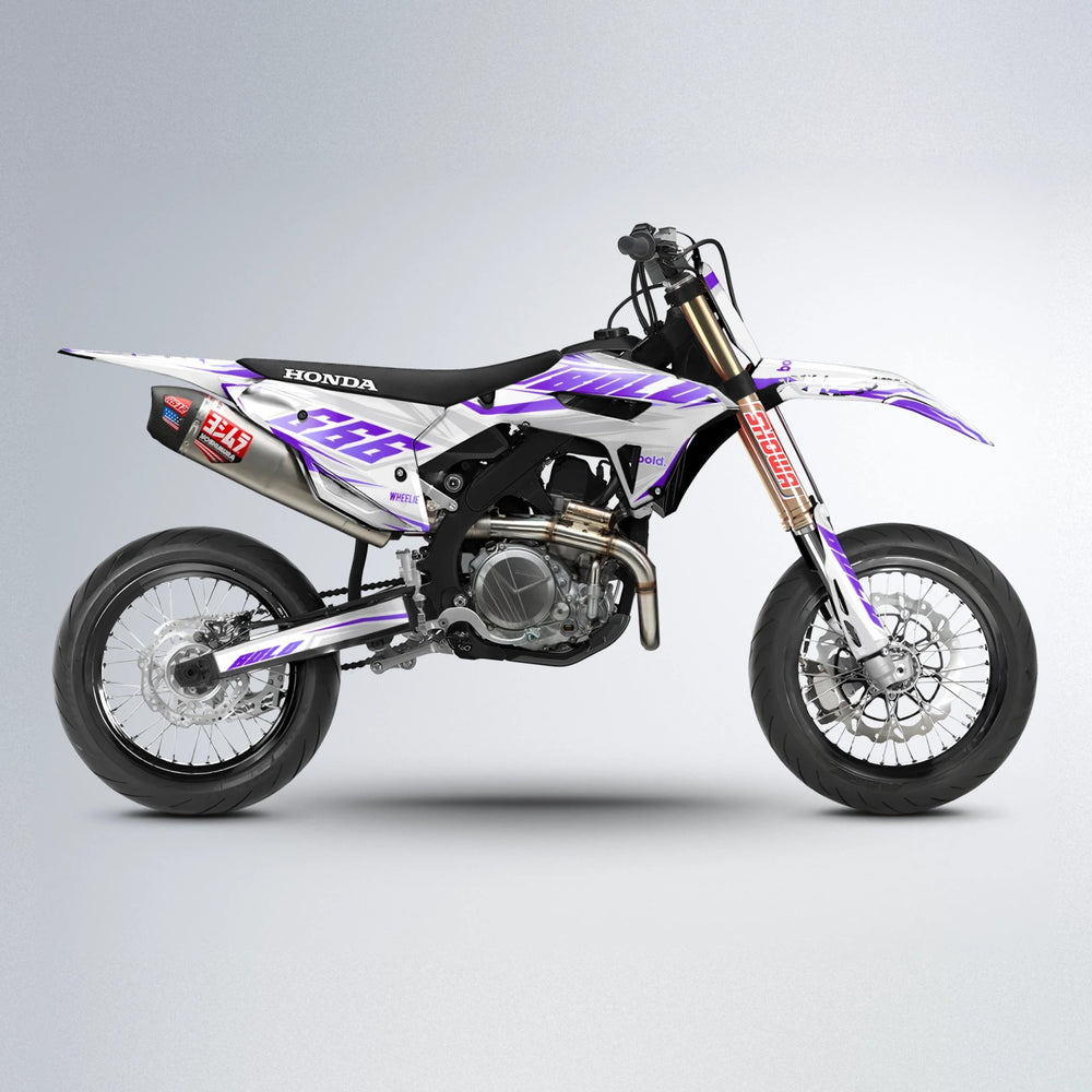 EKKE Honda supermoto graphics kit in Purple