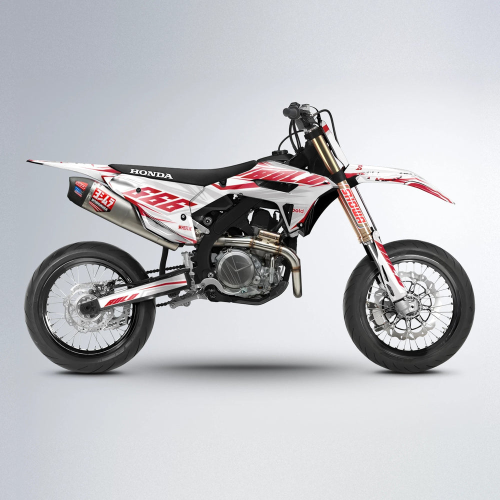 EKKE Honda supermoto graphics kit in Red