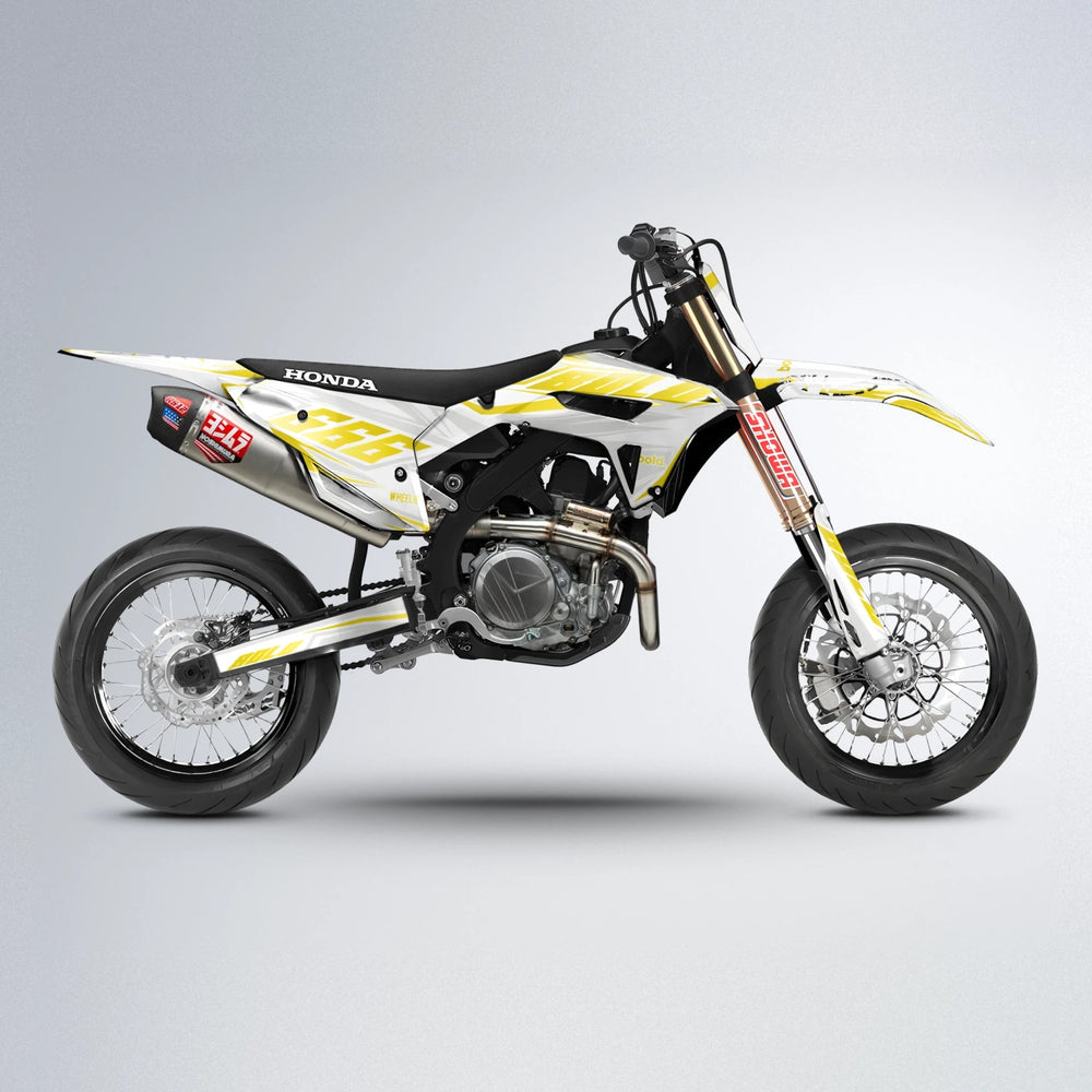 EKKE Honda supermoto graphics kit in Yellow