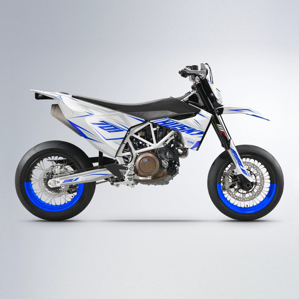 EKKE Husqvarna 701 supermoto graphics kit in Blue