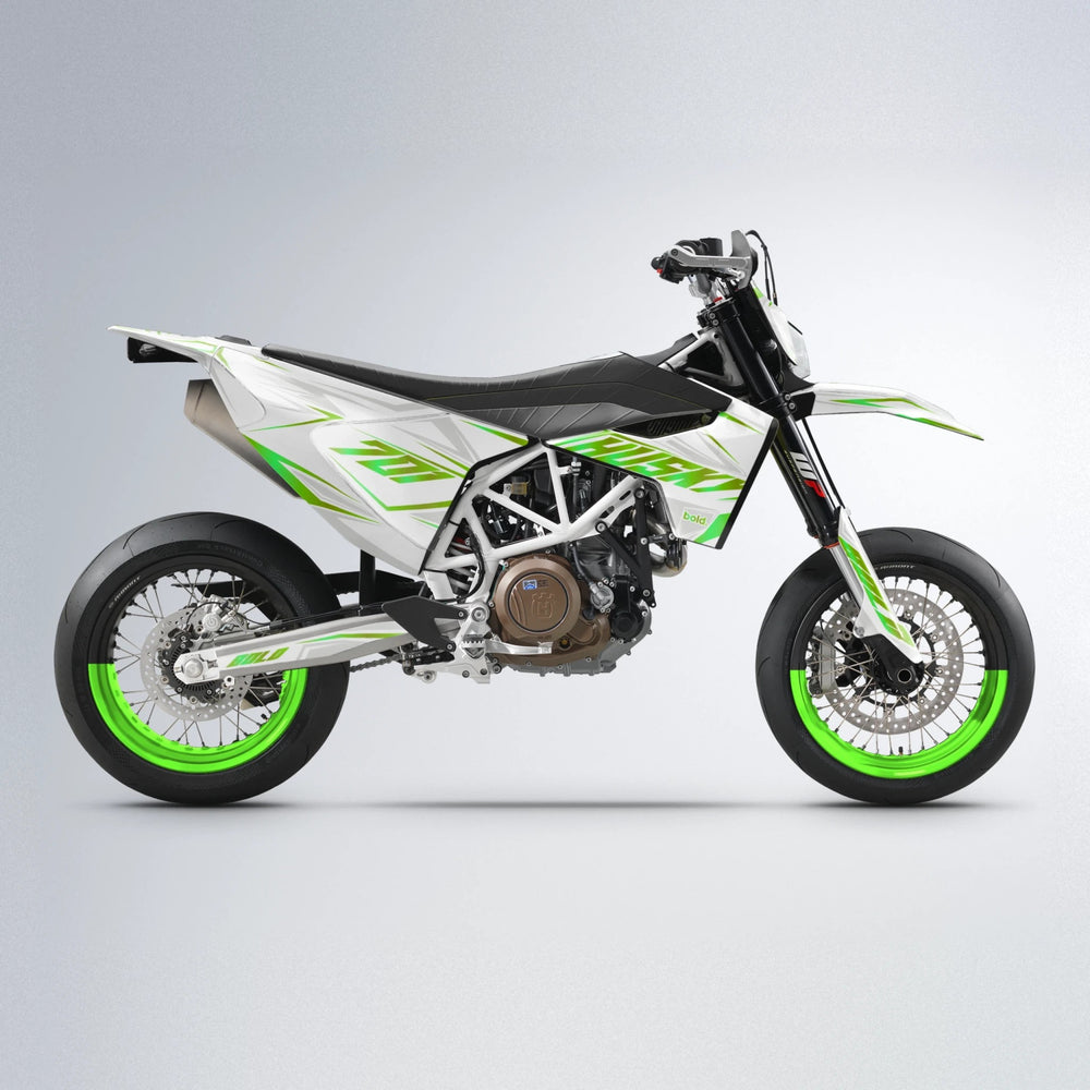 EKKE Husqvarna 701 supermoto graphics kit in Green