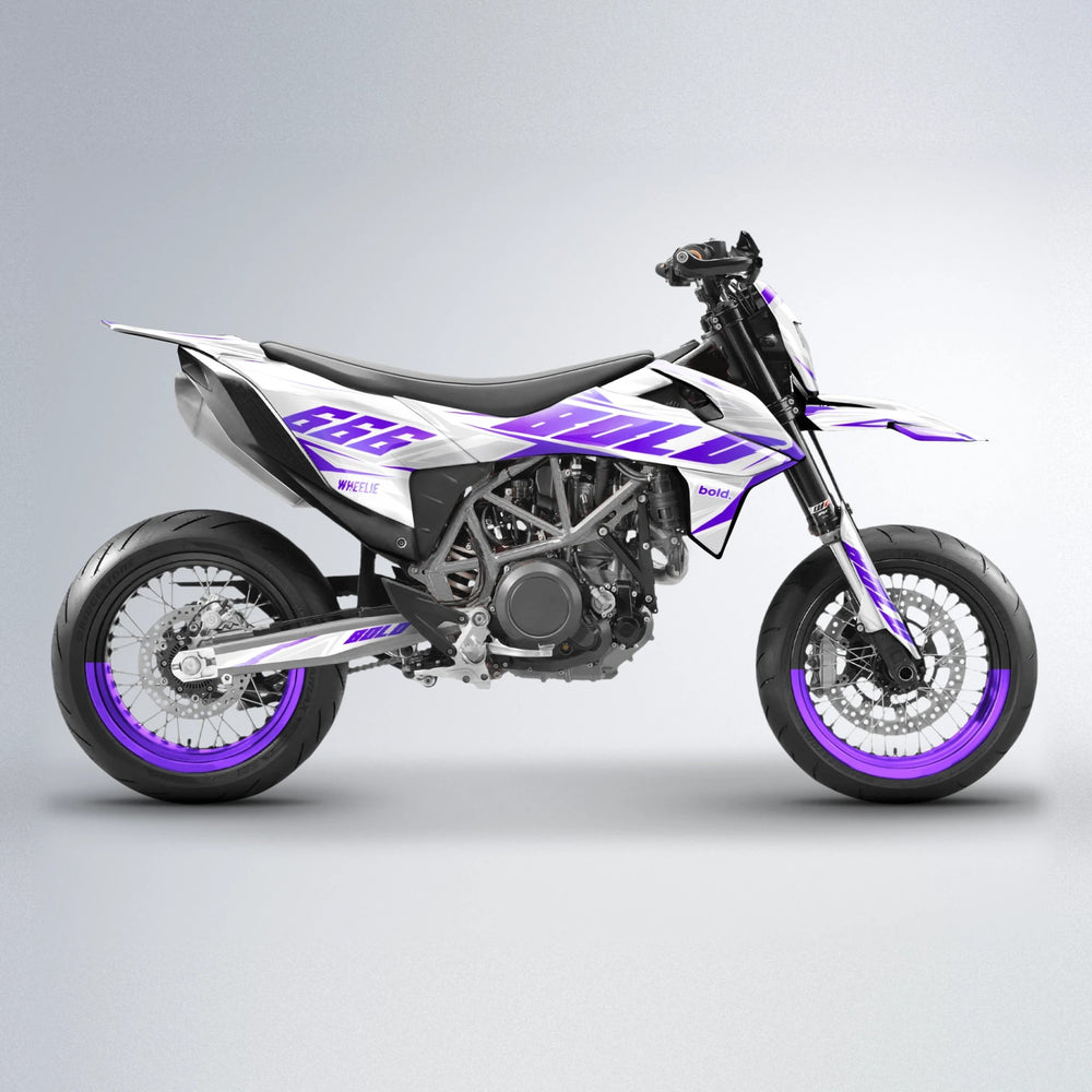 EKKE KTM SMC 690 supermoto graphics kit in Purple