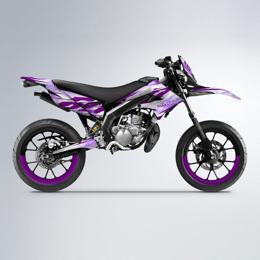 EKKE V2 Derbi Senda supermoto graphics kit in Pink