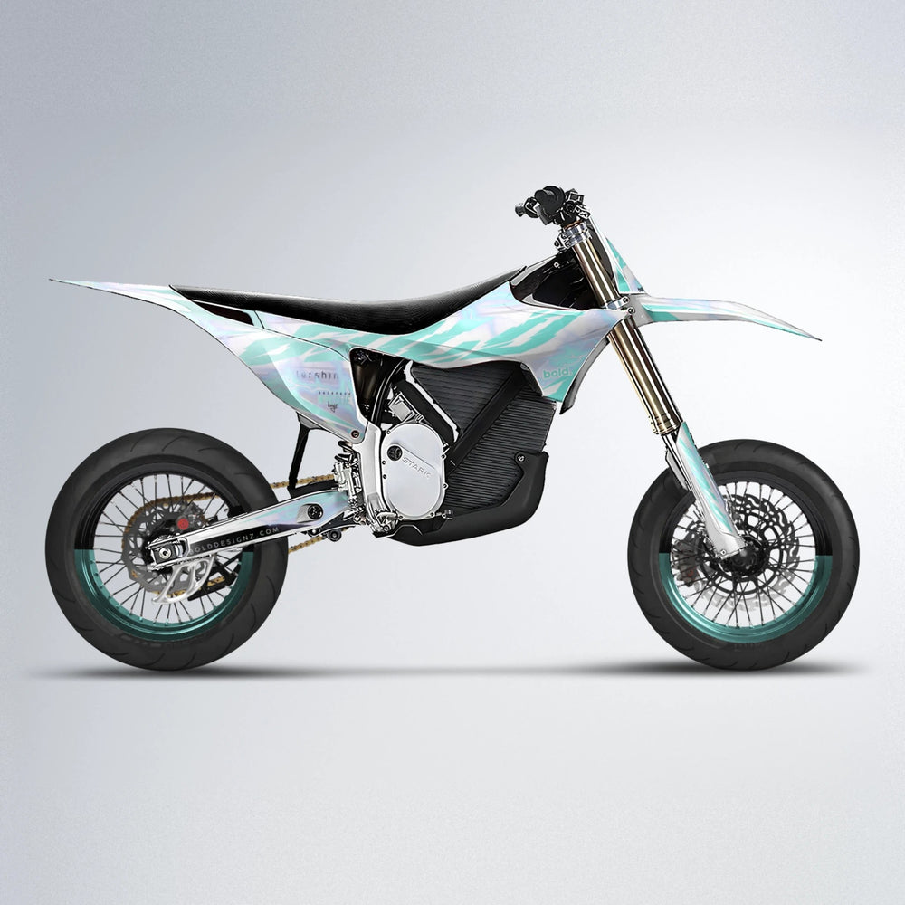 EKKE V2 Stark Varg SM supermoto graphics kit in Mint