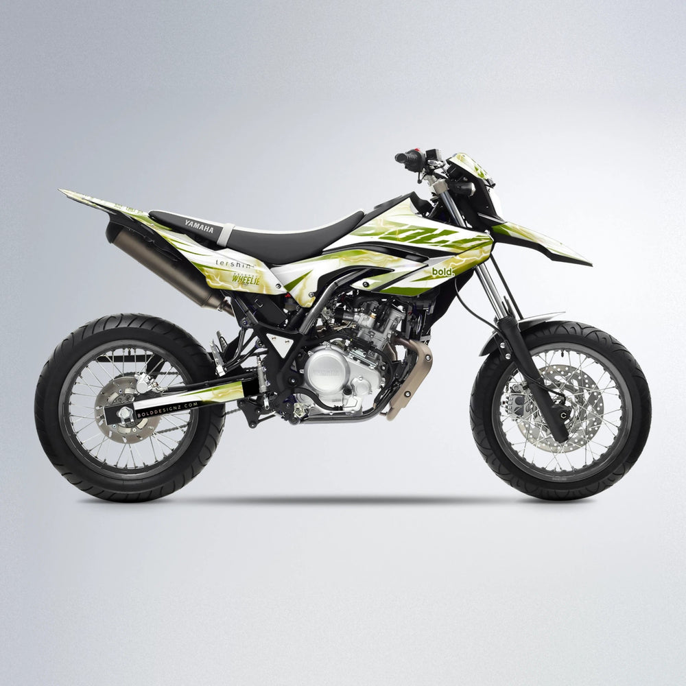 EKKE V2 Yamaha WR 125X supermoto graphics kit in Olive