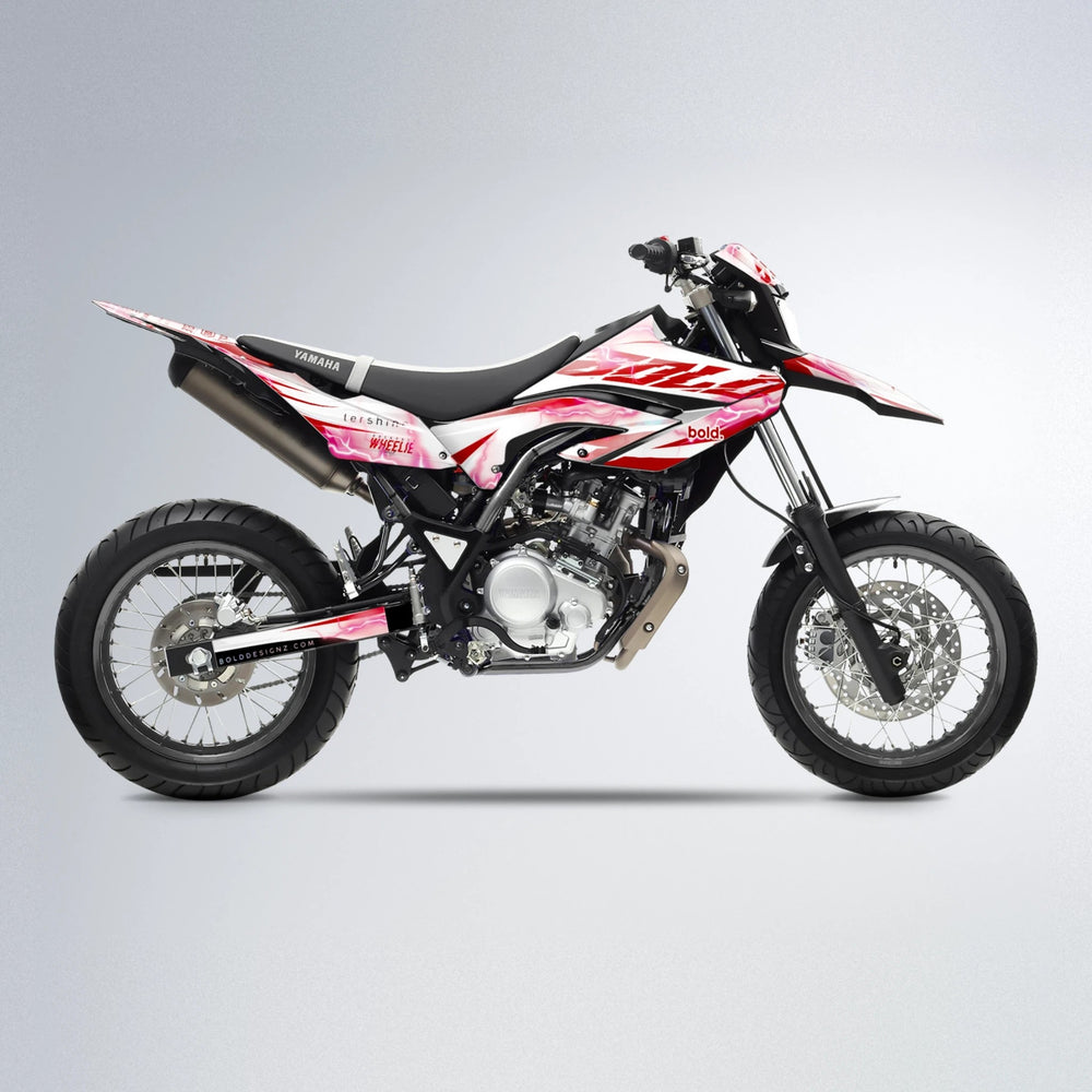 EKKE V2 Yamaha WR 125X supermoto graphics kit in Red