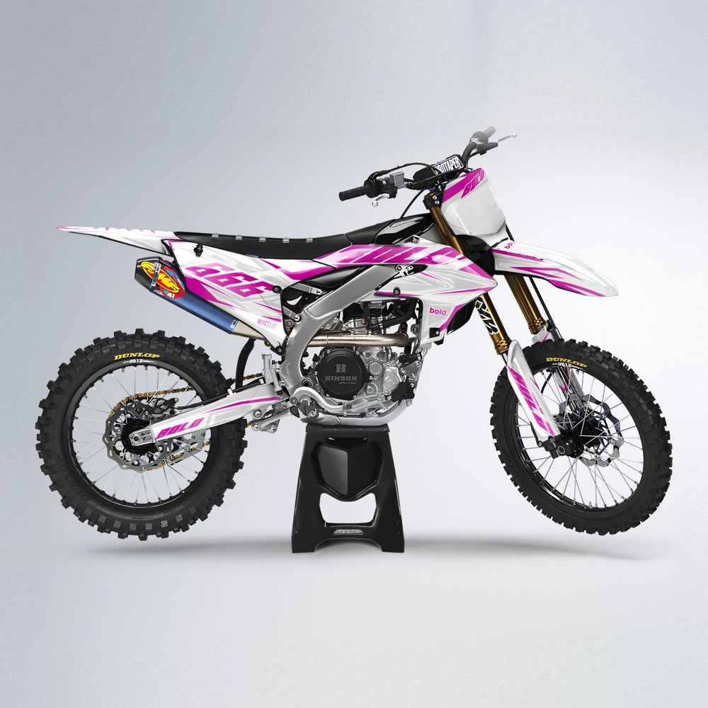 EKKE Yamaha YZF MX motocross graphics kit in Pink