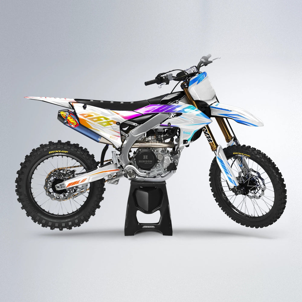 EKKE Yamaha YZF MX motocross graphics kit in Sunset Fade