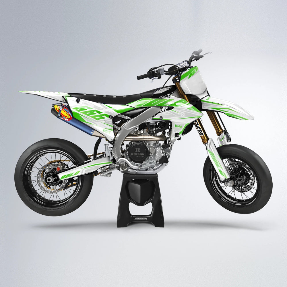 EKKE Yamaha YZF SM supermoto graphics kit in Green