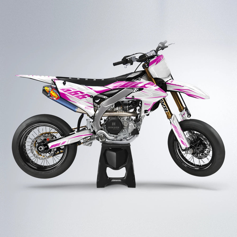 EKKE Yamaha YZF SM supermoto graphics kit in Pink