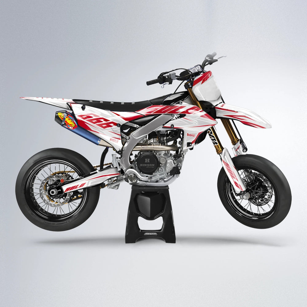 EKKE Yamaha YZF SM supermoto graphics kit in Red