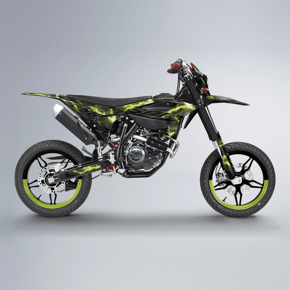 FLASH Beta supermoto graphics kit in Olive